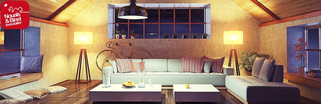 Interieur salon bois